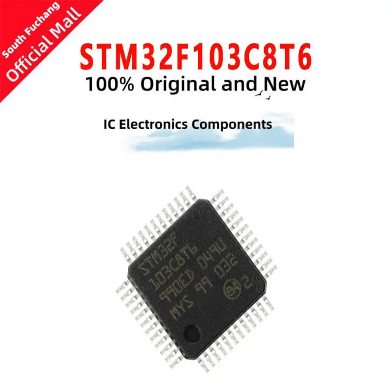 10pcs/lot  STM32F103C8T6 ST  STM  STM32  stm32f103  LQFP-48 Microcontroller Electronics  New