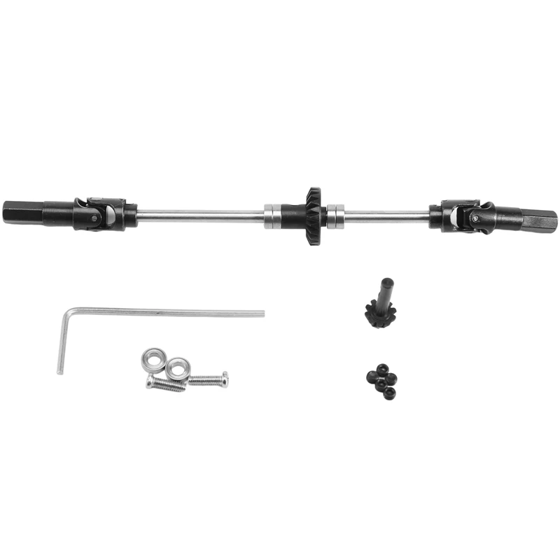 ABJL Metal Front Axle Steel Gear Bridge Kit for WPL C14 C24 B36 B16 1/16 RC Car Upgrade Parts