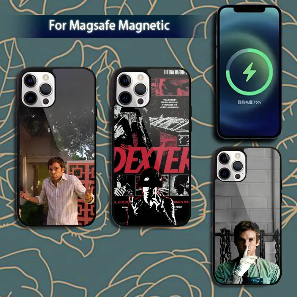 

D-Dexter M-Morgan Phone Case For iPhone 17,16,15,14,13,12,11,Pro,Max,Plus,Mini,Magsafe,Magnetic Wireless Charging Case