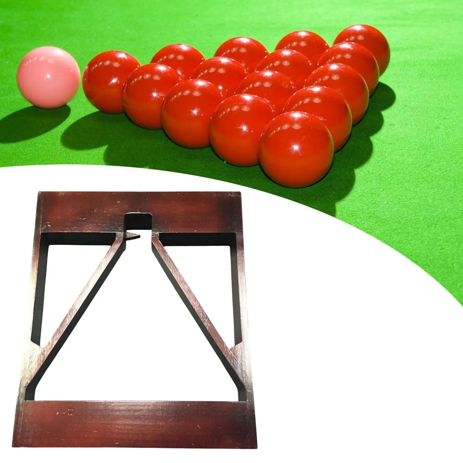 Billiard Ball Triangle Rack Pool Table Accessories Convenient Portable Sturdy Pool Ball Rack for Leisure Sports Competition