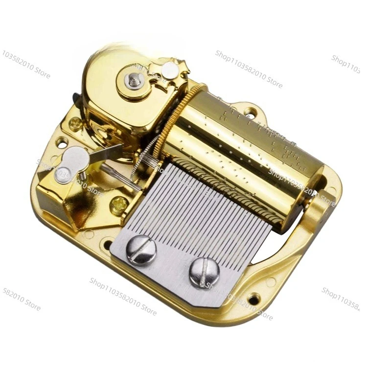 Caja de Música de 30 Tonos DIY, Bañada en Oro, Mecanismo de Relojería, Accesorios de Reparación, Manualidades Creativas DIY