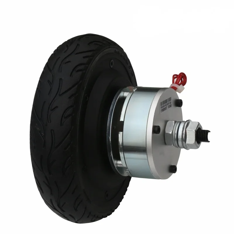 1024 Encoder 5N.m Brake 6.5inch 250W 48V 100kg Load 600RPM Brushless DC Electric AGV Wheel Hub Servo Motor for Delivery Robot