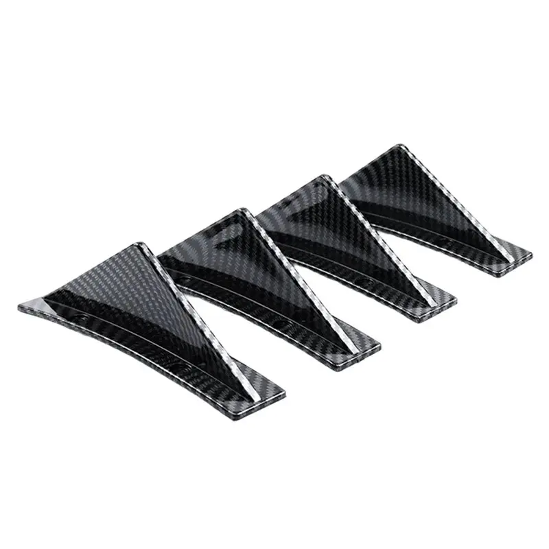 

Modified Carbon Fiber Rear Bumper Diffuser Spoiler Universal Black& Red ABS Anti-Collision Lip Car Parts