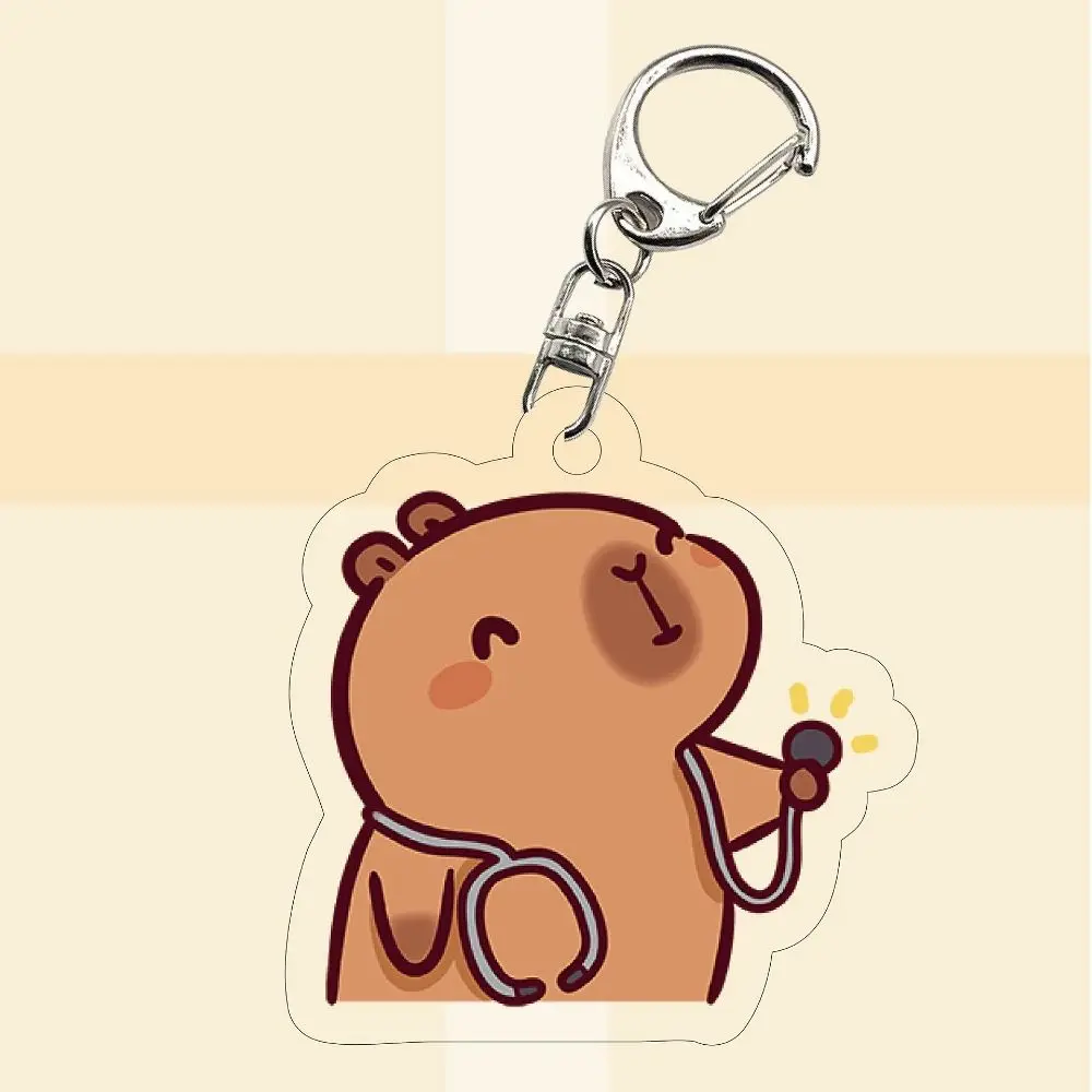 Hanging Accessory Capybara Capybara Acrylic Keychain Acrylic Cute Capibara Bag Hanging Creative Funny Kapibara Pendant Unisex