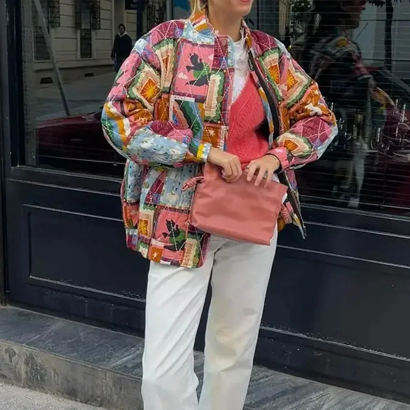 Chaqueta de bombardero para mujer, abrigo Vintage de moda, Tops de manga larga, cárdigan informal holgado de calle Harajuku, primavera y otoño, 2024