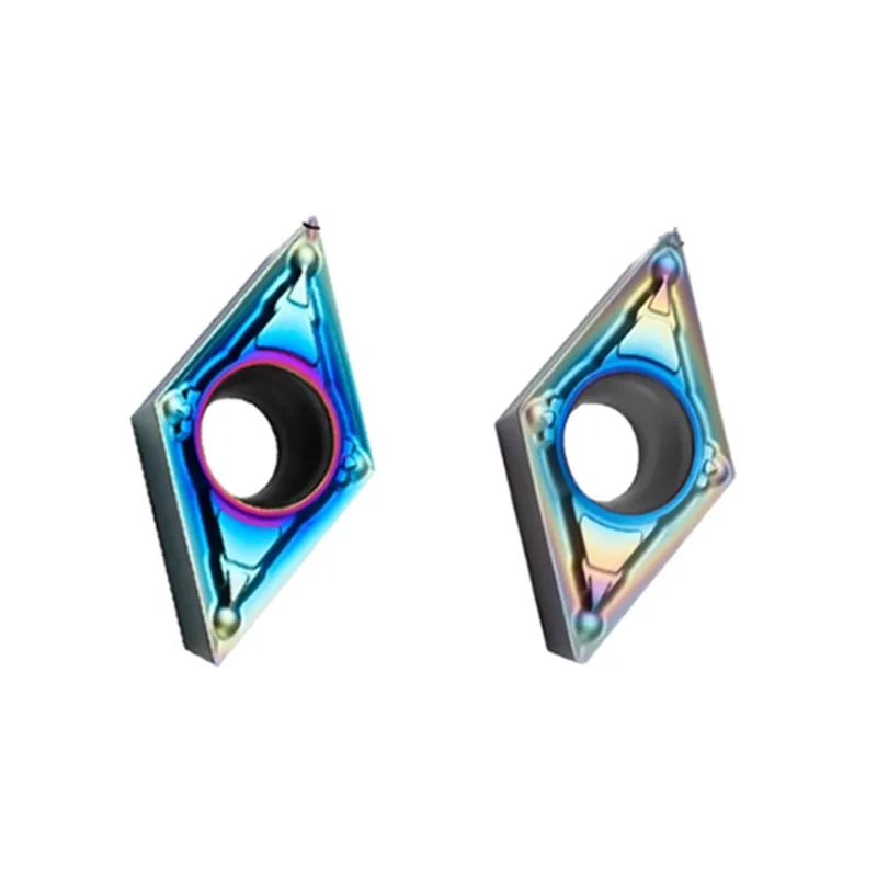 10PCS DCMT11T302-MV DCMT11T304-MV DCMT11T308-MV Indexable Carbide Turning Inserts Multilayer Coated CNC Lathe Inserts for SDJCR