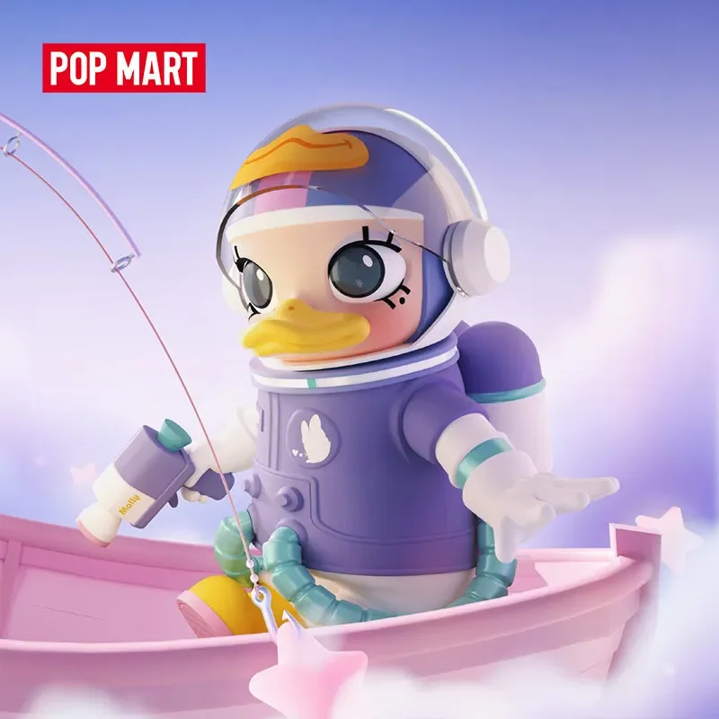 Pop mart mega espaço molly 400% pato donald & margarida série caixa misteriosa caixa cega genuína acho brinquedos saco ornamento estatuetas casa