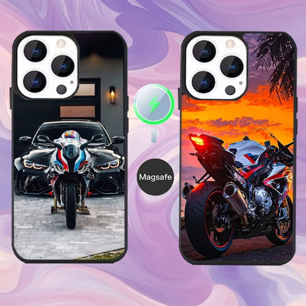 

B-BMW R1250R S1000RR Phone Case For iPhone 16,15,14,13,12,11,Pro,Max,Plus,Mini,Magsafe,Magnetic Wireless Charging Case