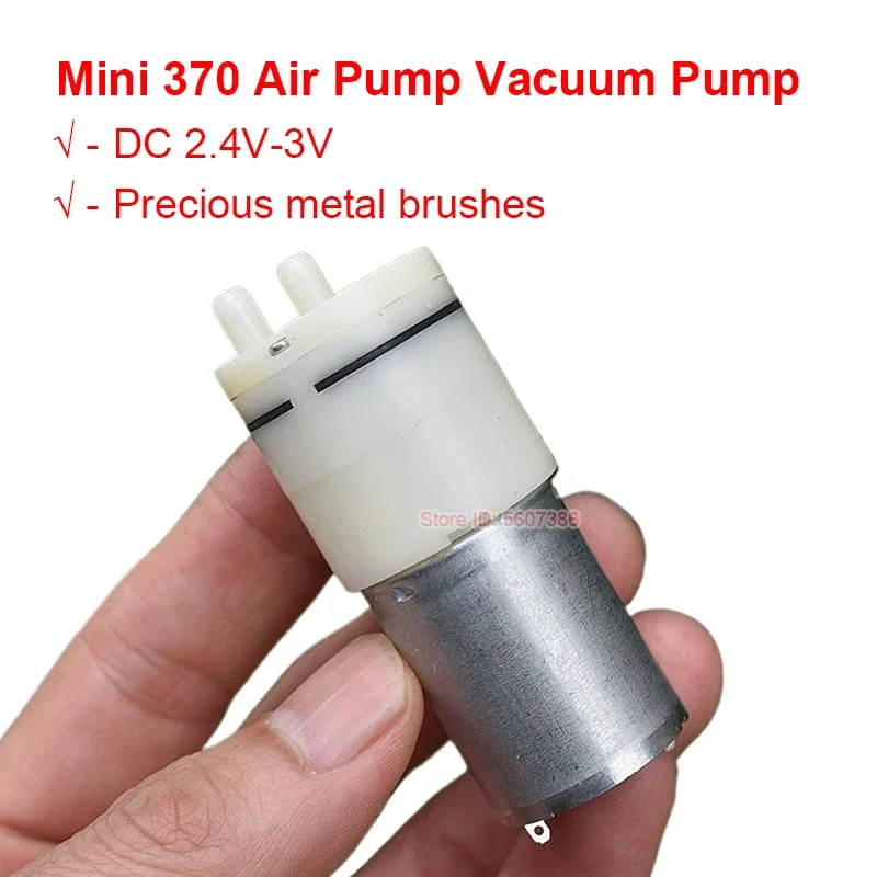 Micro 370 Motor DC 2.4V-3V Air Pump Vacuum Oxygen Boosting Negative Pressure Pump for Breast Pump Fish Tank Disinfection