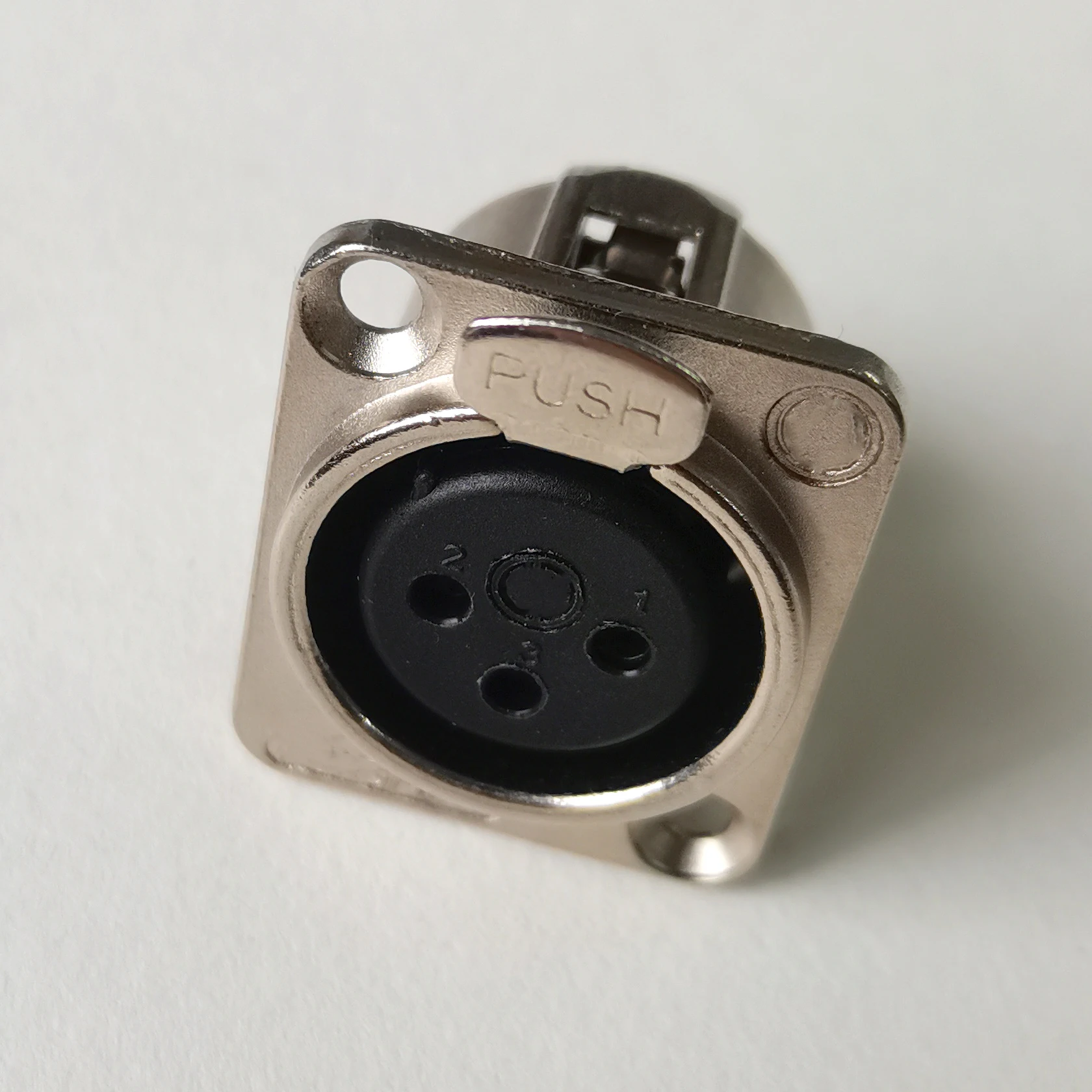 XLR 3-Pin 4-Pin 5-Pin Stecker Buchse Panelanschluss Audio-Mikrofon-Verbinder Schwarz Silber Vergoldet Kupferkontakt XLR Metallsockel – Detail 5