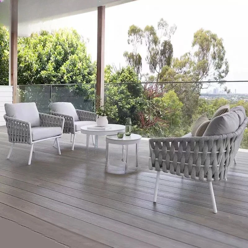 

Комплект мебели для отдыха: диван для балкона виллы, террасы отеля, водонепроницаемый солнцезащитный диван для дома, сада, двора