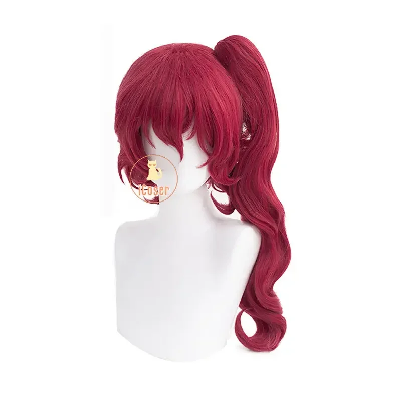 Anime Bungo Zwerfhonden 4e Teruko Okura cosplay pruik rode paardenstaart lang haar jachthonden snik van de ziel meisjes vrouwen accessoire