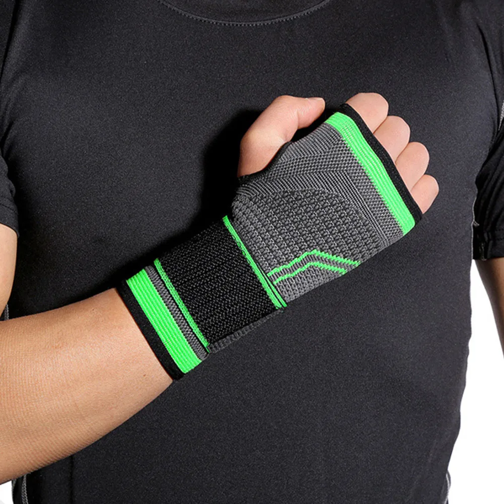 2PCS Knitted Hand Wrist Palm Guard Set Breathable Comfy Wrist Support Brace For Riding Exercise