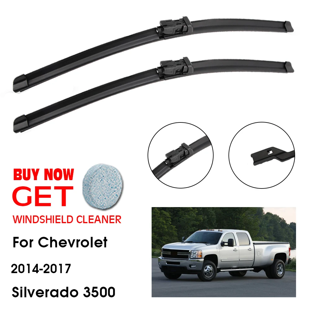 

Car Wiper For Chevrolet Silverado 3500 22"+22" 2014-2017 Front Window Washer Windscreen Windshield Wipers Blades Accessories