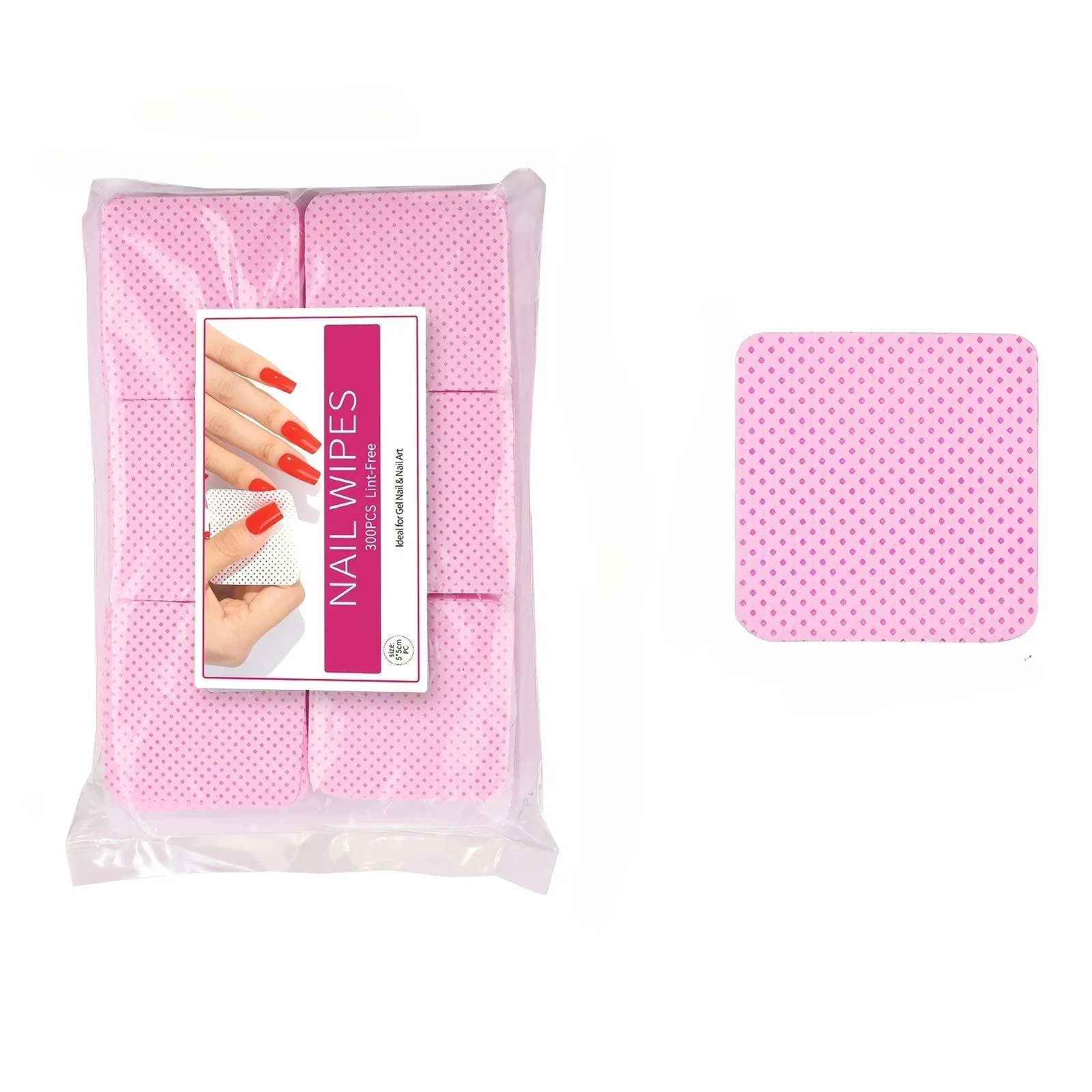 Pads, nicht für Frauen, Mädchen, Schönheit, Nagellack, Nagelreinigung, Salon-Entferner, gewebte Nagelpads, Tücher