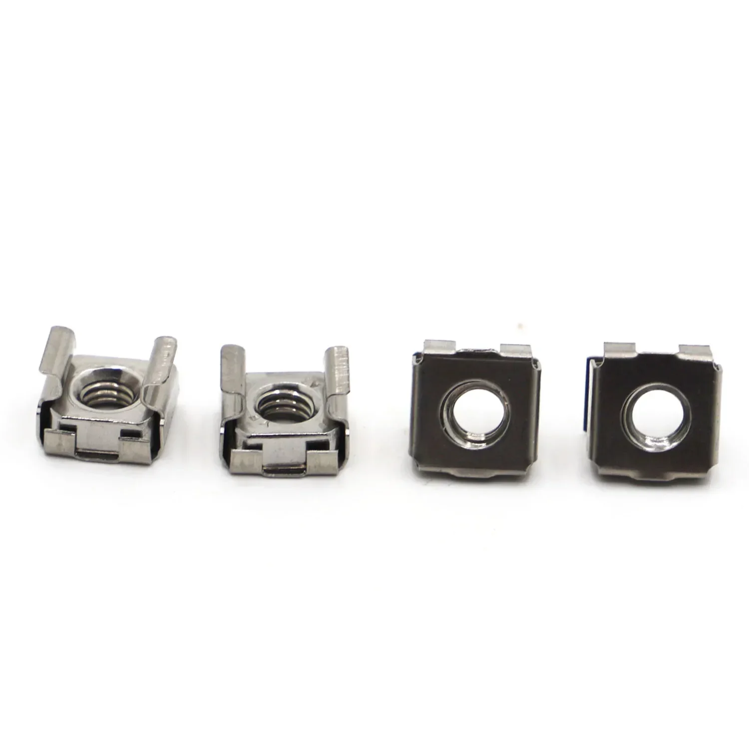 2-5pcs M4 M5 M6 M8 M10  A2-70 304 Stainless Steel Square Clip Floating Cage Nut for Server Cabinet Shelf Rack Mount