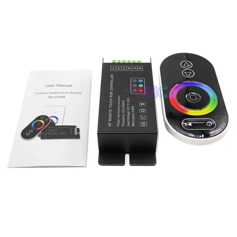 RGB LED Dimmer Switch RF remote GT888 12V-24V 6A*3ch 18A touch controller for 5050 2835 RGB led strip lights