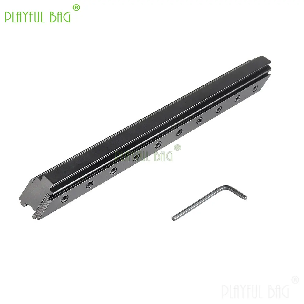 11mmから11mmの長さ230mmのライザーレール、金属製ピカティニーエクステンションレール、スコープの高さ調整＆前方取り付けベース、トイガンパーツQG879