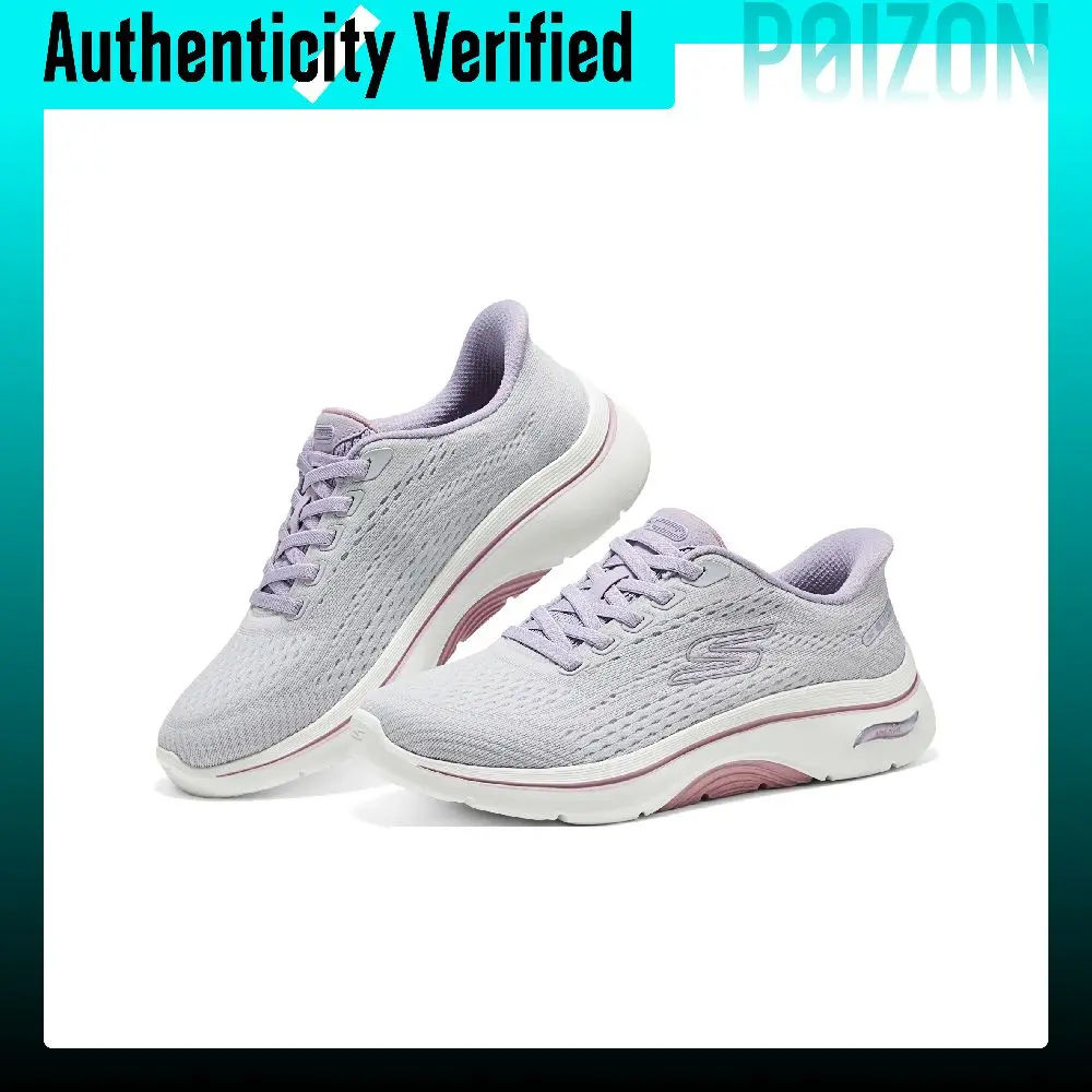 Skechers WOMEN'S GO WALK Walking Shoes Women's Low-top White 125342-LAV view 4