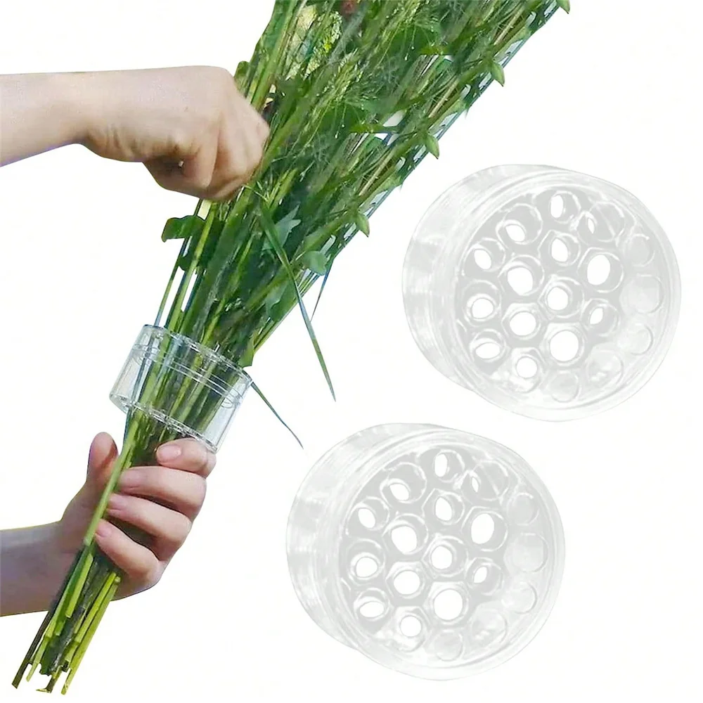 

1PC Transparent Flower Arranger Spiral Ikebana Stem Holde Spiral Flower Arrangement Stem Holder