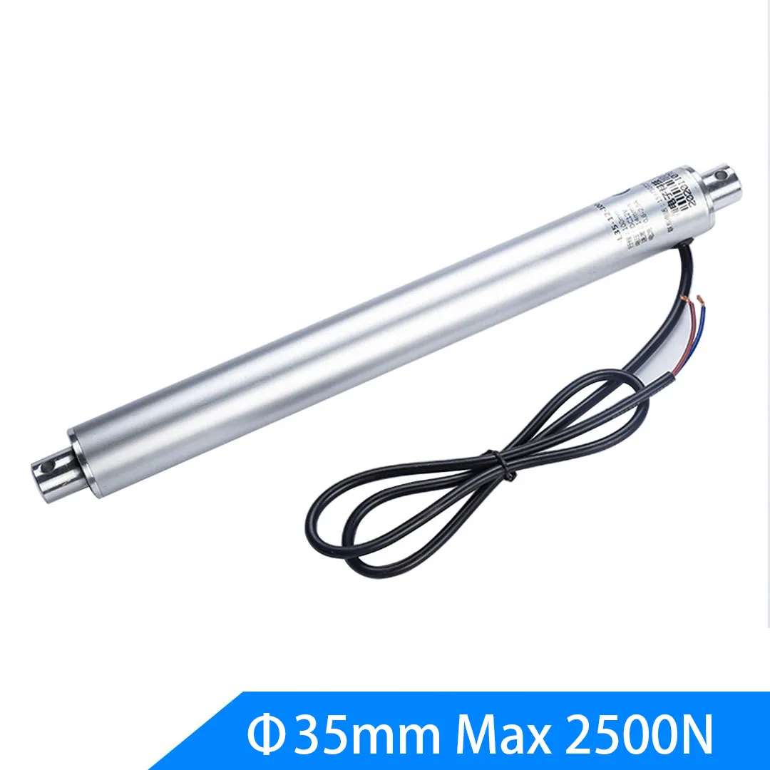 

High Thrust Linear Electric Actuator 24V 2500N Mini Tubular Linearly Motor Speed 5mm/s Stroke 50mm-1000mm