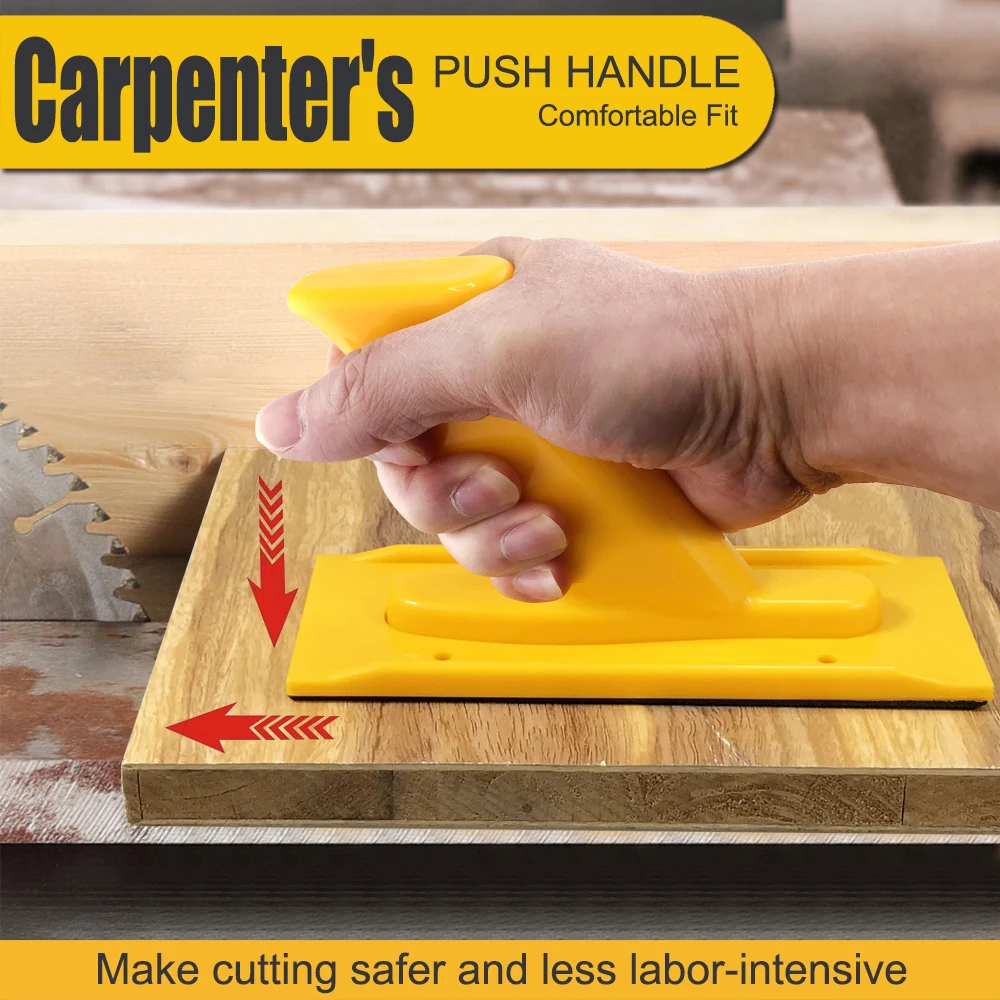 

Carpenter's Push Handle Woodworking Safety Push Block for Table Saw Router Jig