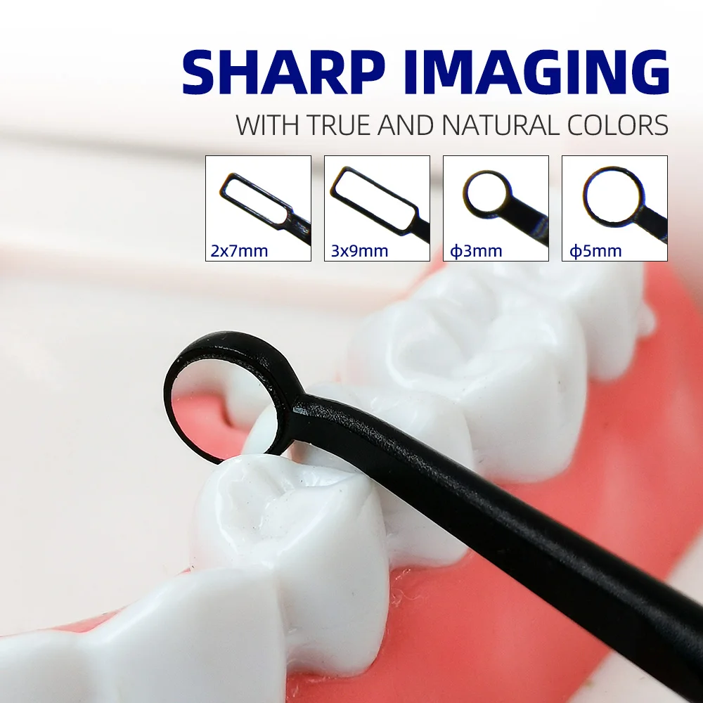 

Стоматологическое микрозеркало для рта 2 мм/3 мм/5 мм, противотуманный отражатель, одонтоскоп, многофункциональное средство для проверки полости рта, съемная ручка