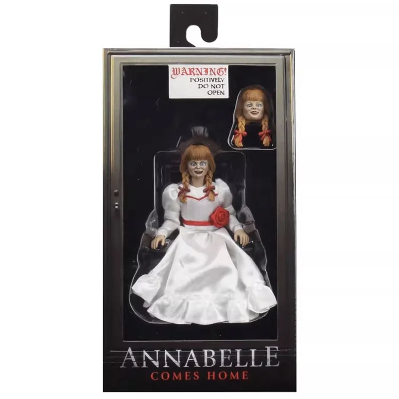 NECA 14893 Annabelle Action Figuras Halloween Horror Figure Anime GK Statue Manga Figurine Toys Model Ornament Gift for Kids