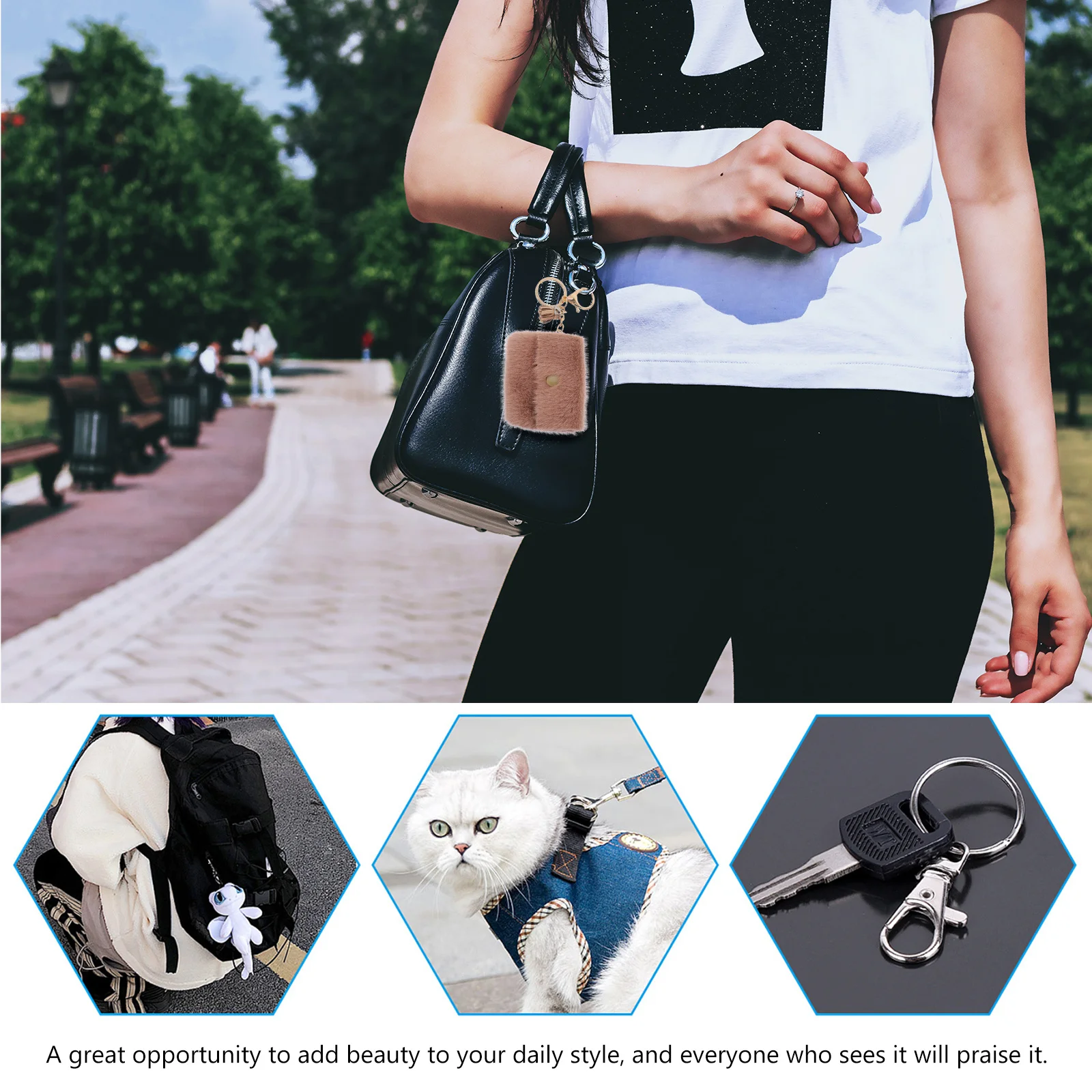 2Pcs Zero Wallet Keychains Durable Coin Bag Key Ring Pendants Stylish Bag Decorations Gifts for All Occasions Keychain Purse