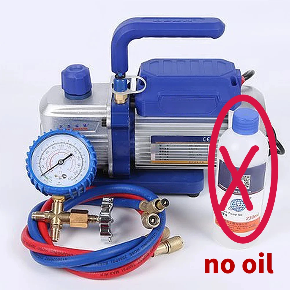 1L Air Ultimate Vacuum Pump with LCD Separator No Oil HVAC Refrigeration Repair Tools for Laminating Machine