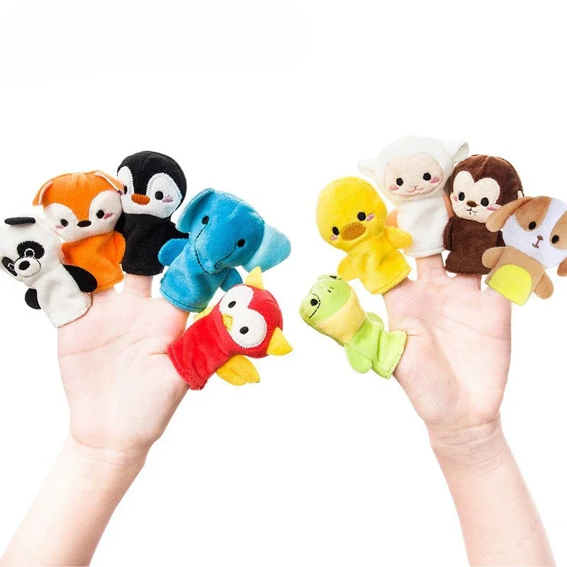 Animal Finger Doll Interactive Props Cloth Puppets Cover Beautiful Animal Safety Fabric Toys Hobbies Unisex Family Gathering Kid