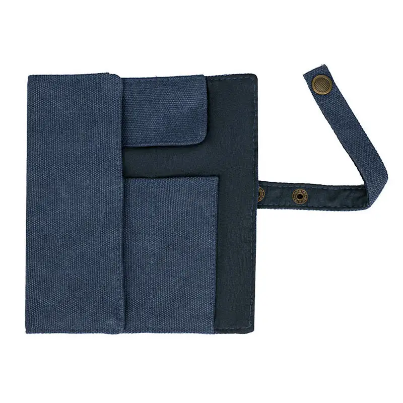 Portable Canvas Waterproof Watch Roll Bag 5 Slot Bracelets Packing Watch Strap Storage Bag Watch Roll Case Necklace Storage Bag