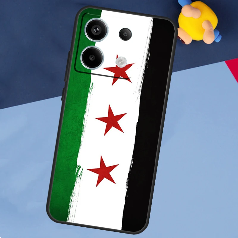 Syria Flag Case for Xiaomi Redmi 13C 12C 10C 10A 9C Note 12 13 10 8 9 11 Pro 12S 10S 11S Phone Cover