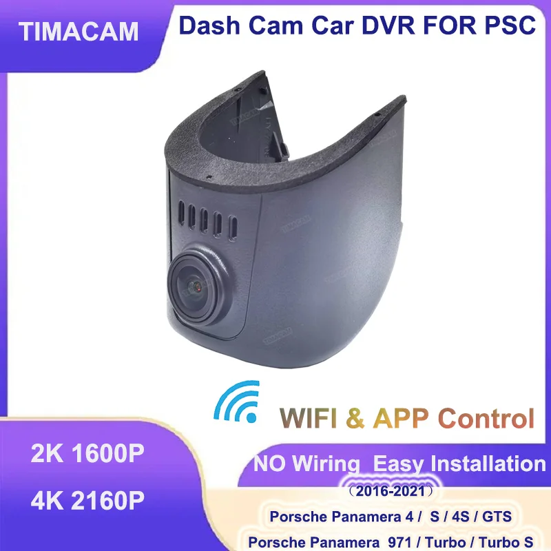 

TIMACAM 2K Car Dvr 4K 2160P Dash Cam Camera For Porsche Panamera 971 S 4 4S GTS For Porsche Panamera Turbo Turbo S 2016 - 2022