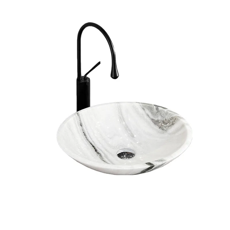 Round basin on the stage Light luxury home fashion wash basin