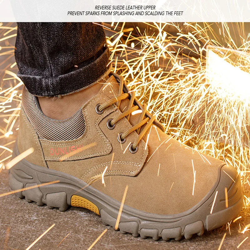 Electric Welder Work Safety Shoes for Men  Insulated Anti Scalding Steel Toe Protective Shoes Anti Slip Hiking Sports Sneakers