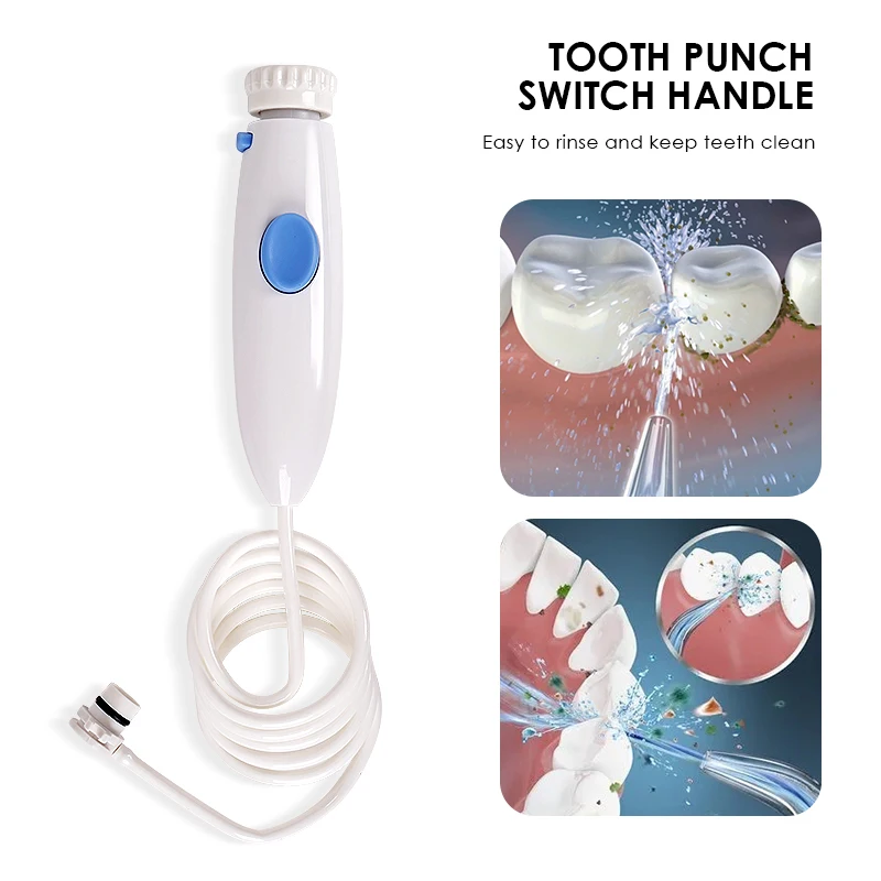 1PC Toothbrush Switch Handle, Flosser Water Pipe, Convenient Compatibility with Multiple Types of Dental Irrigators