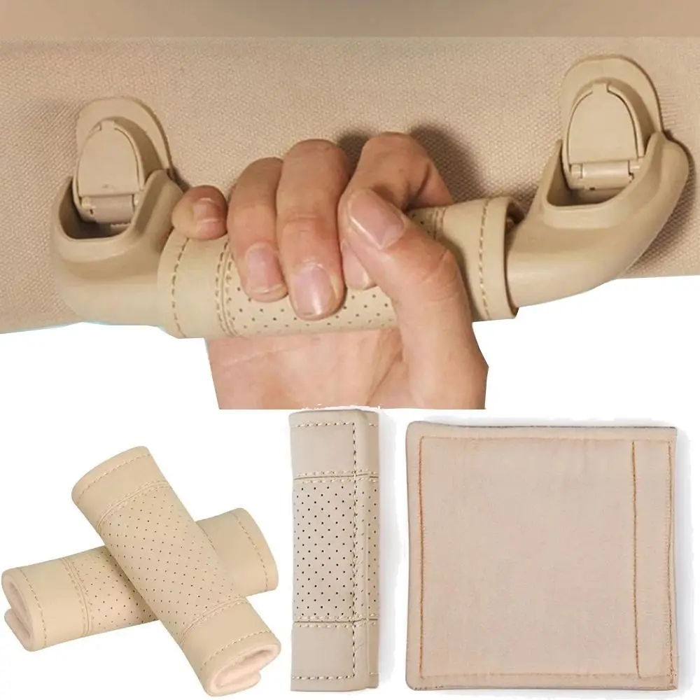 Breathable Car Roof Handle Cover Non-slip Anti-scratch Pull Handle Protective Case Easy To Install Wear-proof Car Grip Gloves