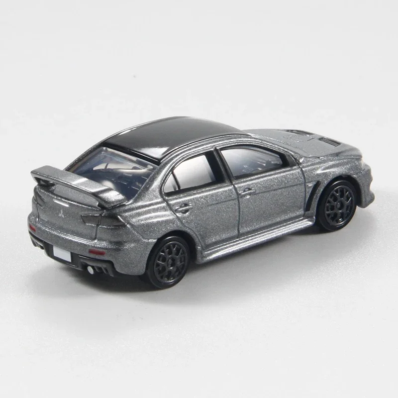 TAKARA TOMY diecast alloy car toy flagship black box TP02 Mitsubishi Lancer EVO coupe decorative ornament, a gift for children.