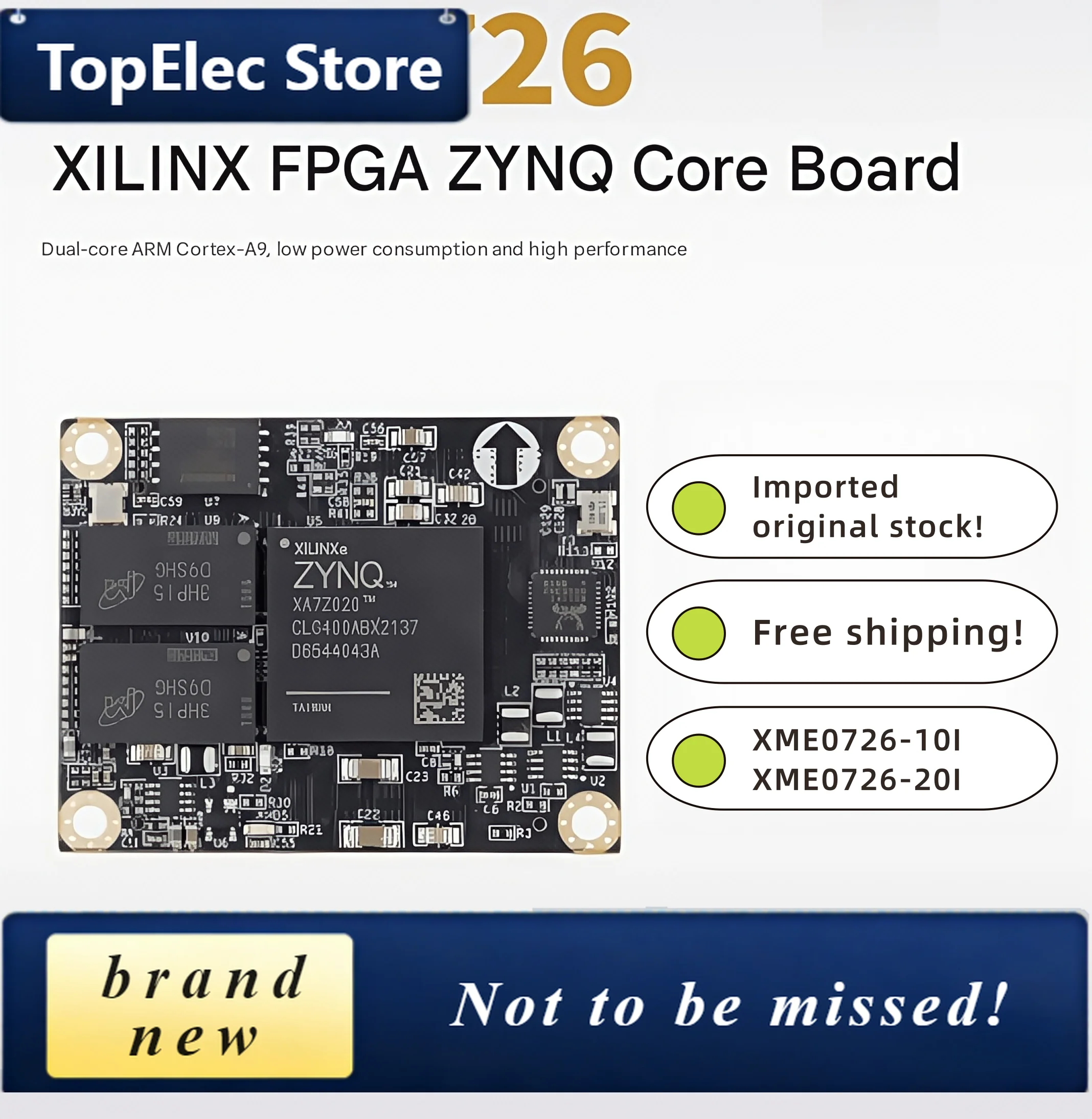 TopElec FPGA Core Board Xilinx ZYNQ7020 ARM Industrial Grade ZYNQ Core Board XME0726