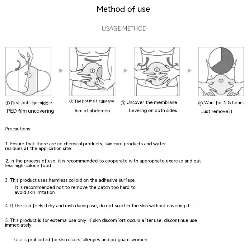 Slimming Body Shaping Paste Tightens Belly Shaping Paste Lazy Belly Button Paste Body Care Abdomen Treatment Patch Weight Lose