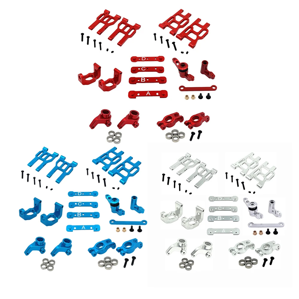 For Hyper GO MJX 1/10 10303 10304 Front Rear Swing Arm Steering Cup Bearing C Seat RC Car Metal Upgrade OP Accessories Parts