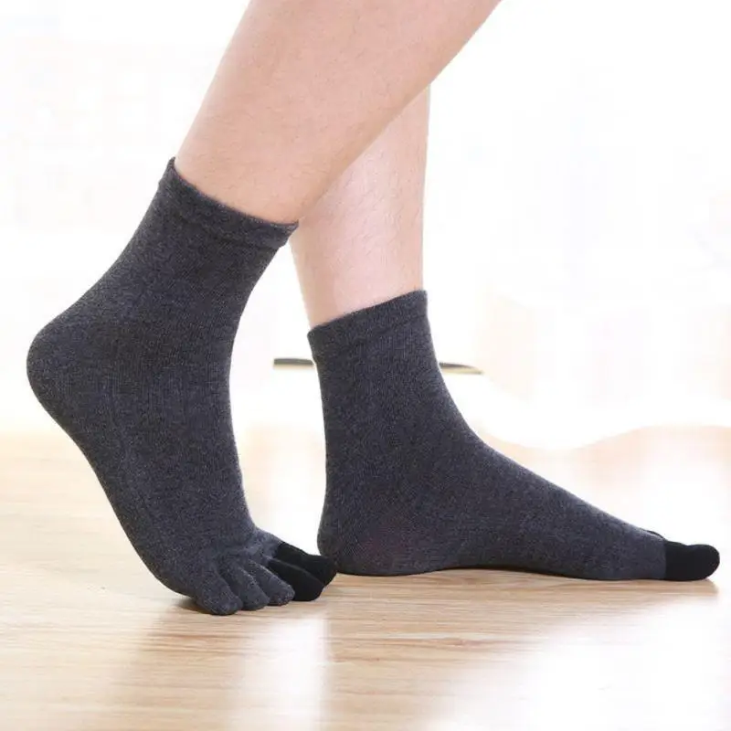 1/2/3PAIRS Five Fingered Socks Elastic Closure Correct The Shape Of Your Toes Toe Sock Mens Socks Mens Five Finger Socks