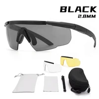 Gafas tácticas militares de 2,8mm CS Airsoft gafas de tiro a prueba de viento HD 3 lentes Motocross motocicleta montañismo gafas seguras