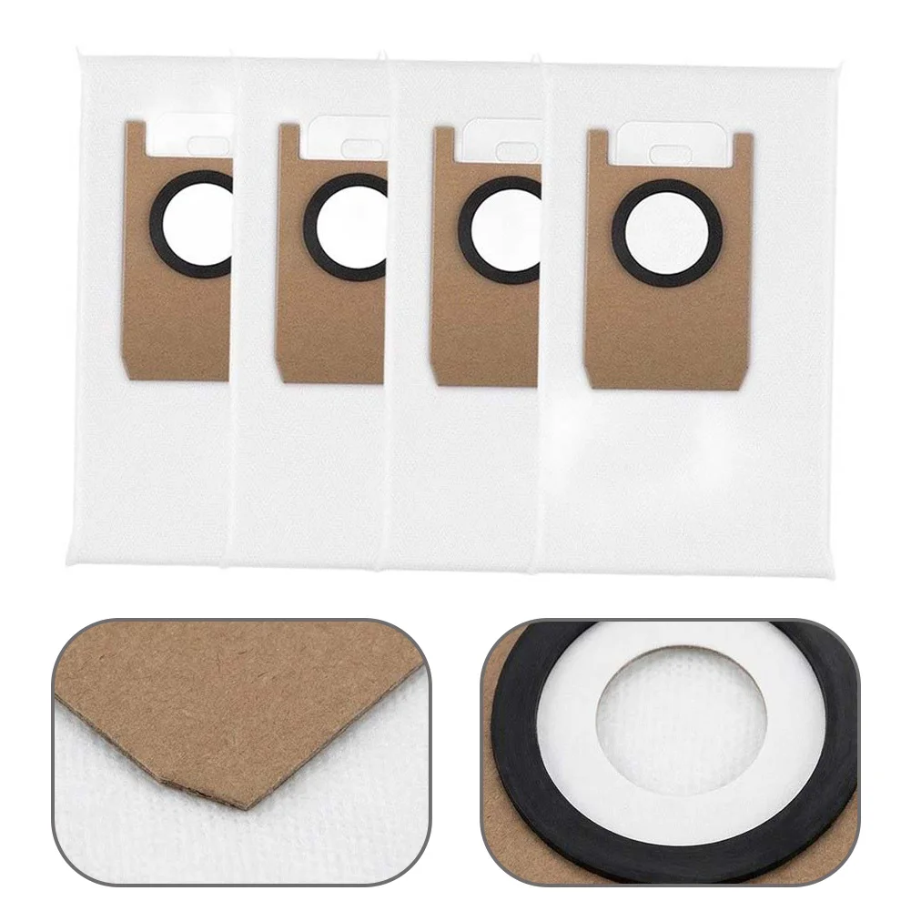 For eufy For Omni For S2 and Mop Compatible Vacuum Bags 4 or 10 Count Dust for capture Meltblown for fibre Layer Design