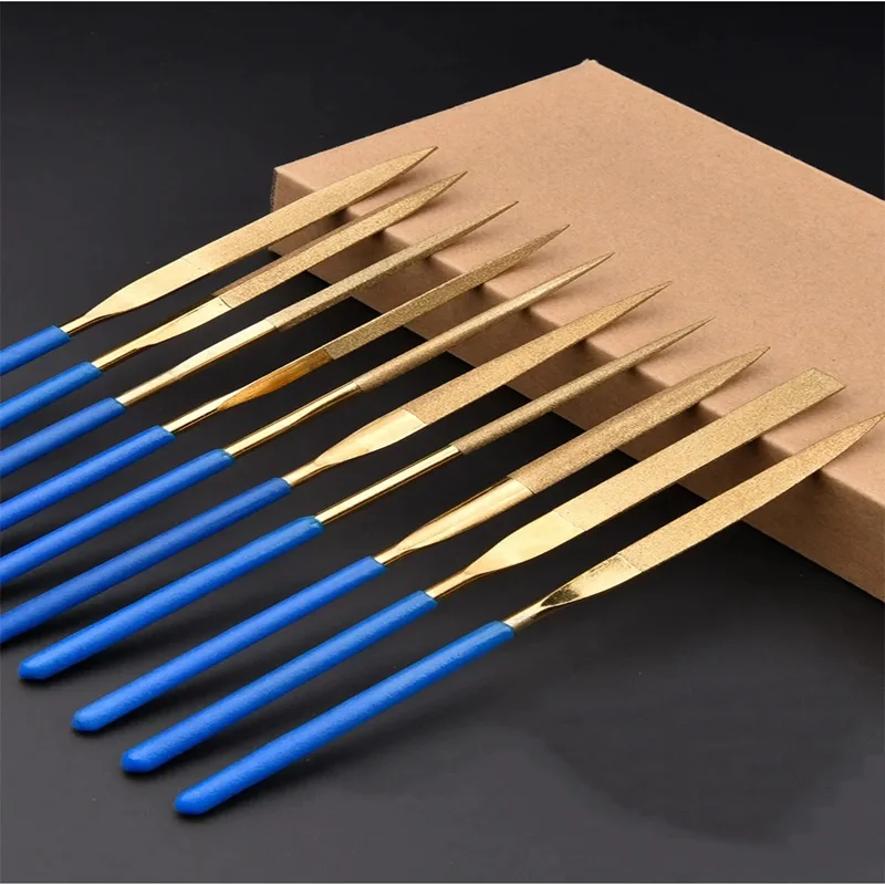 Diamond Needle File For Sharpening Metal Sanding Polishing Alloy Tools for Jeweler Diamond Carving  Glass Stone Crafts Hand Tool