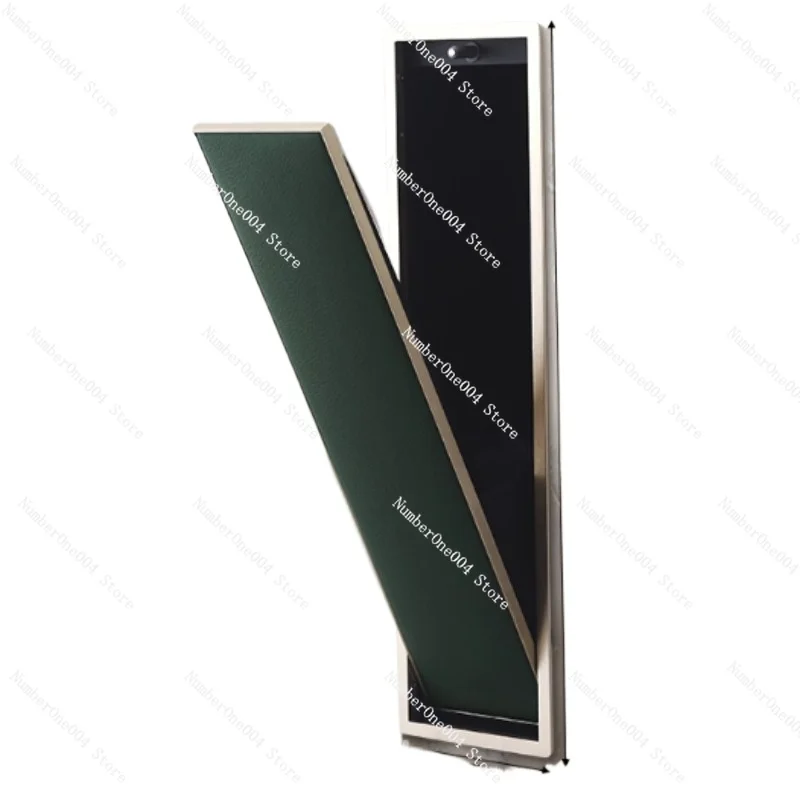 

Stainless Steel Aluminum Alloy Leather Multi-color High-value Tissue Box Toilet Brush Niche Cabinet with Door