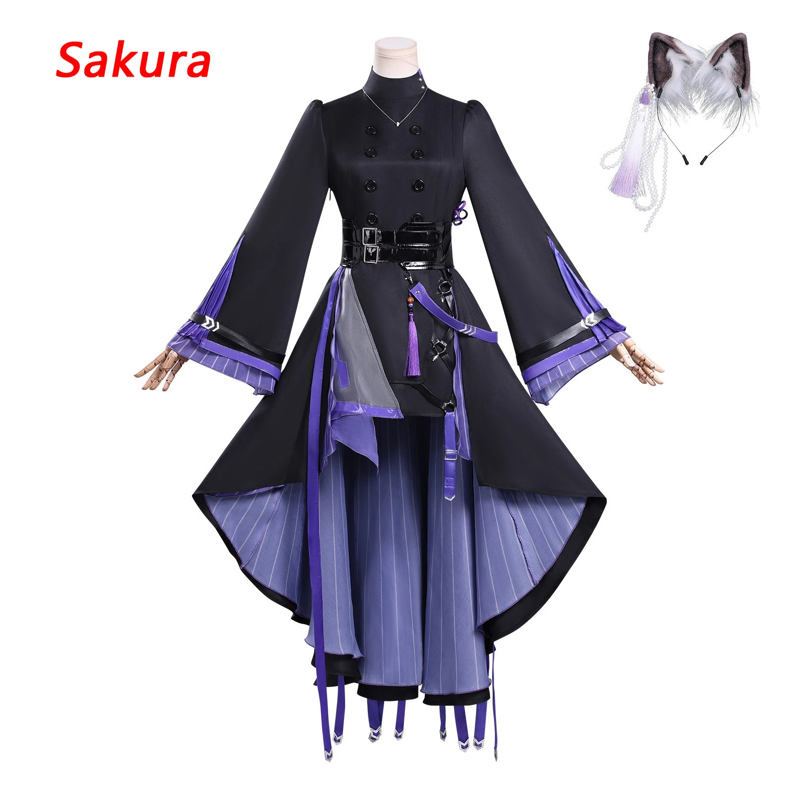 

Lin Yuxia Cosplay Outfits Arknights Cosplay Costumes Anime Game Women Purple Dress Clothing Chiina Traditional Style Clothing