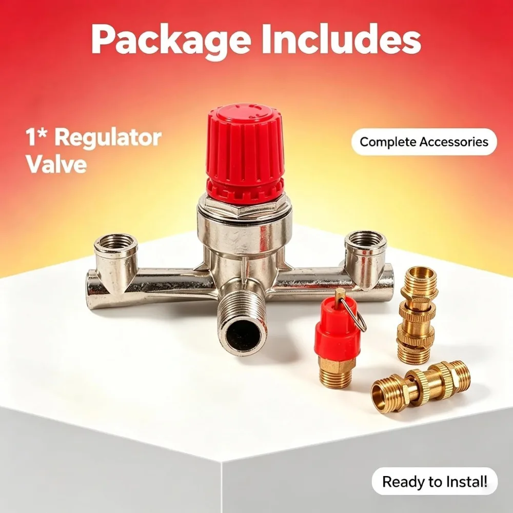 Piston Type Structure Air Compressor Switch Alloy Cobalt High Pressure Regulation Double Outlet Tube