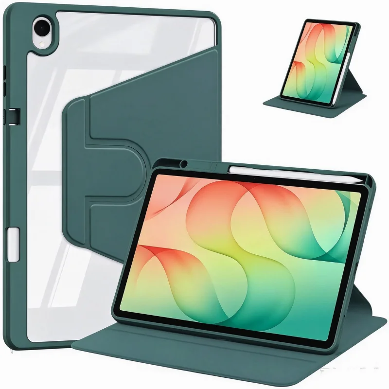 360 Rotation Case for Samsung Galaxy Tab S12 Plus 12.6'' Case with Pencil Holder for Galaxy Tab S12+ Stand Cover SM-X840 X846B
